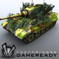 3D Model Download - Game Ready King Tiger 06